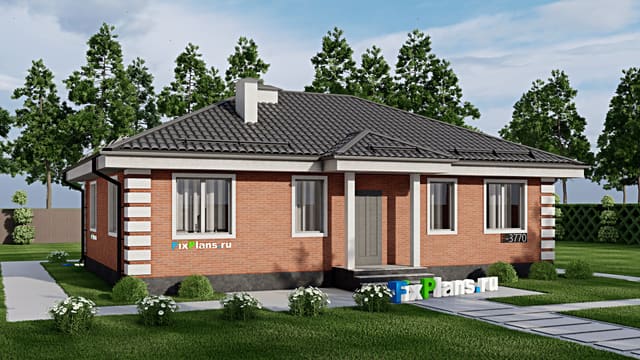 Одноэтажный дом F-3770