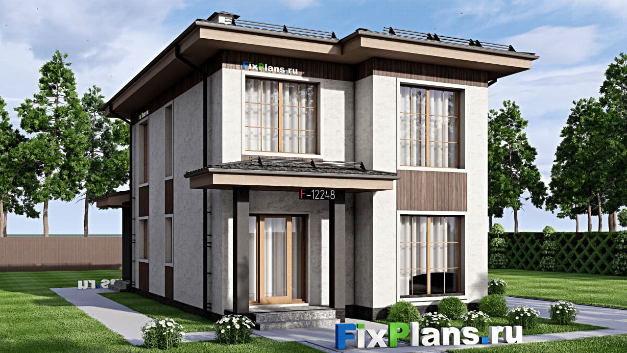 Двухэтажный дом F-12248 — фасад