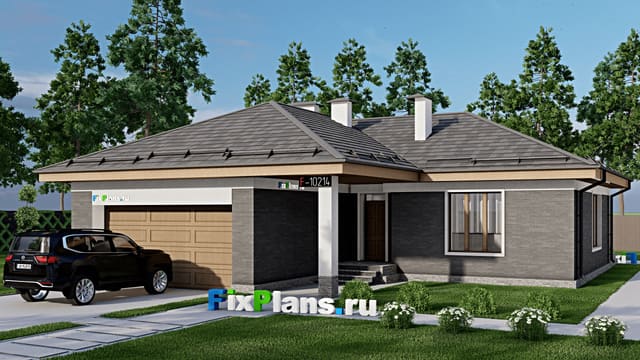 Одноэтажный дом F-10214