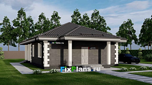 Одноэтажный дом F-4220